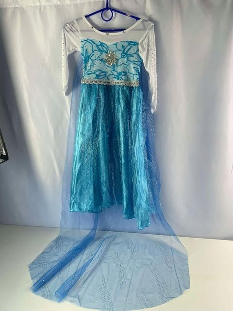 Strój przebranie Elsa Elza Sukienka Frozen Bal karnawałowy karnawał