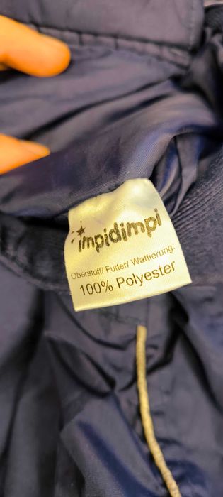Impidimpi zimowy kombinezon na szelkach granatowy 98/104