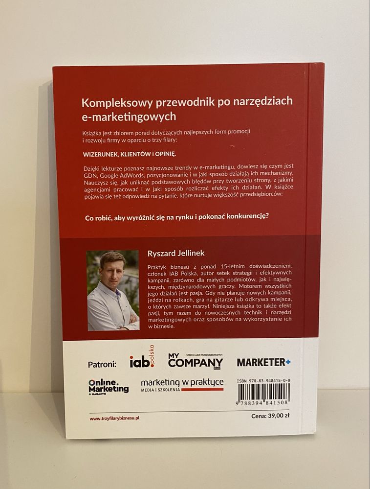 Książka „Trzy filary biznesu” - Ryszard Jellinek