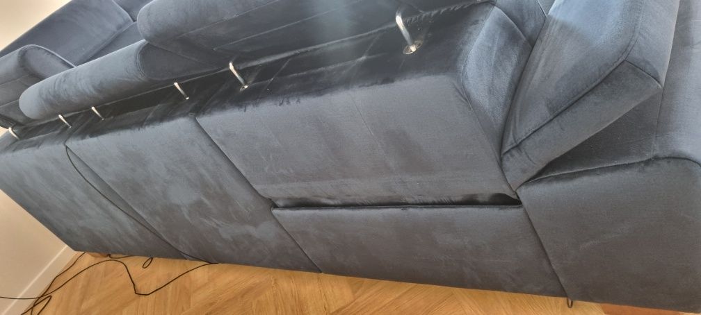 Narożnik Timo U granatowy monolith Des Sofa Line Agata meble