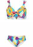 AH830 bikini z kolorowym wzorem modne r.44(85F)