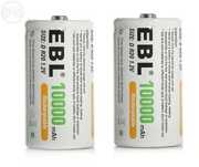 Pilhas para ESQUIENTADORES 10000 Mah D R20 mn1300 LR20 D size ni-mh re