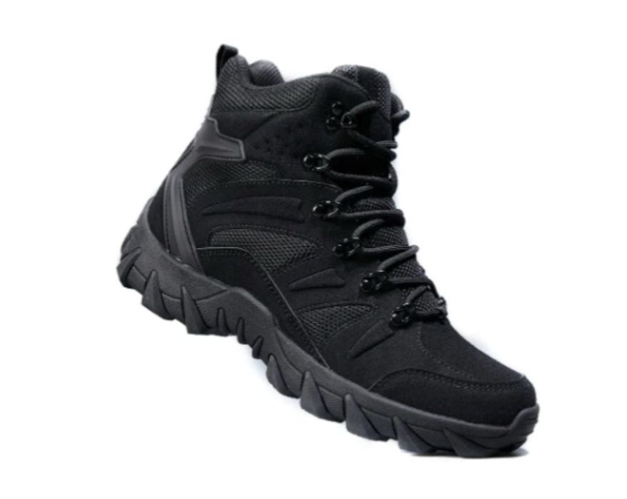 Buty trekkingowe taktyczne wojskowe wodoodporne czarne rozmiar 42