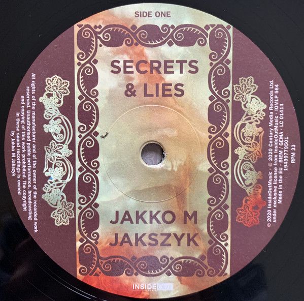 Винил фирм. Jakko M.Jakszyk "Secrets & Lies" (LP+CD) 2020г.