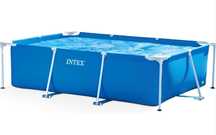 Piscinas retangular e redonda intex