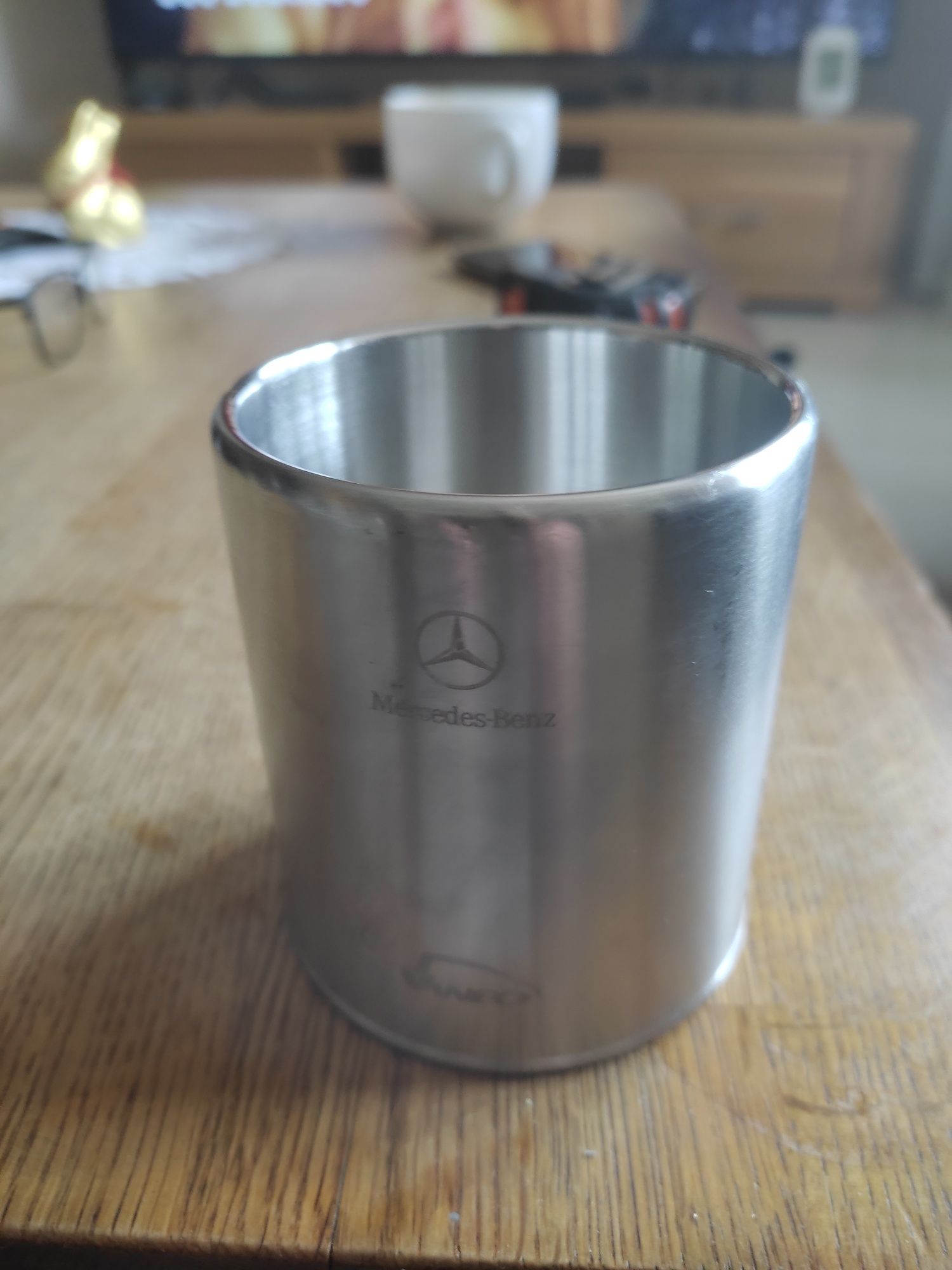 Kubek termiczny nierdzewny Mercedes