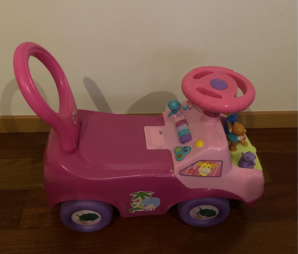 Andador Carro Menina Rosa