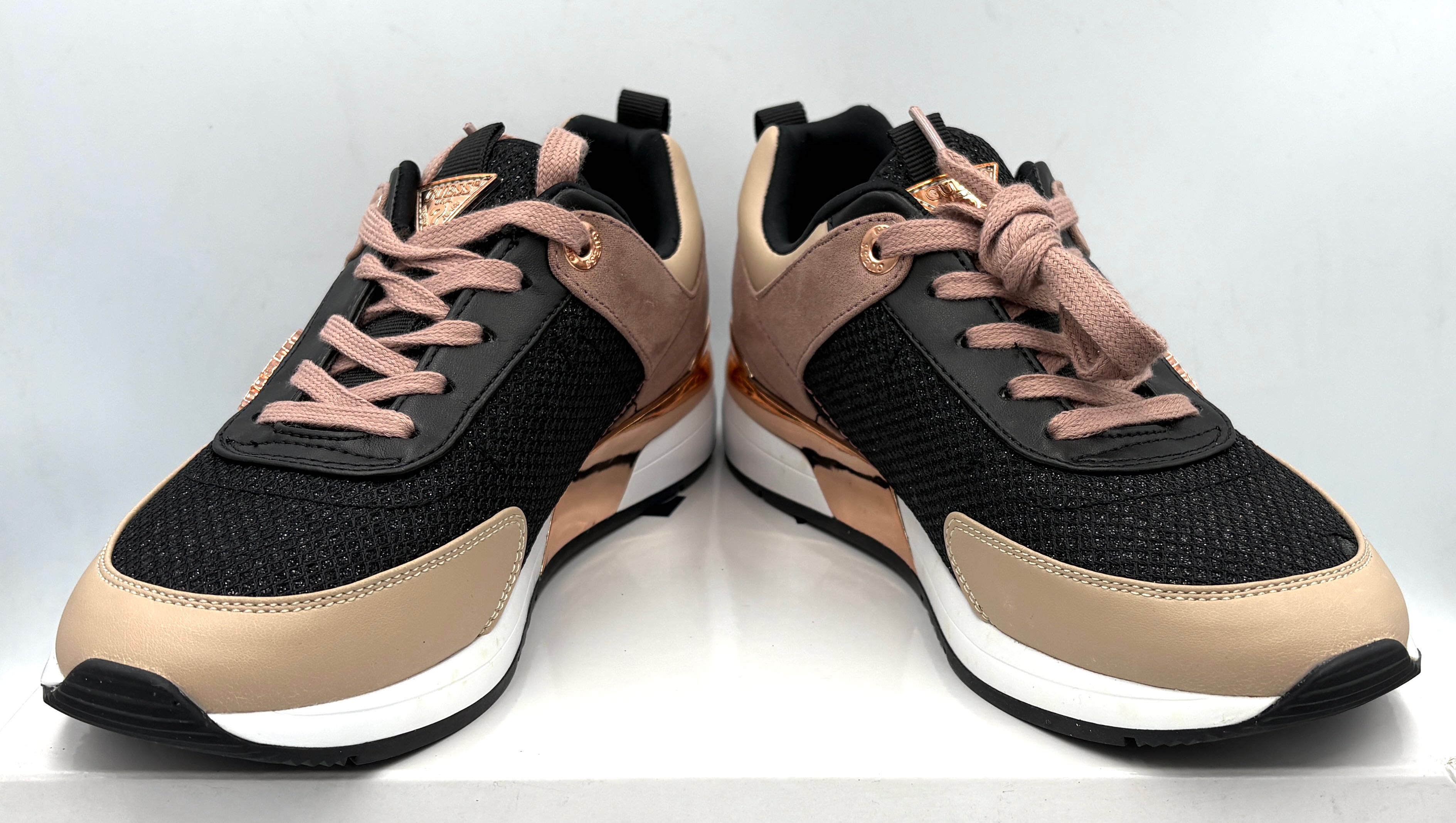 ‼️Nowe oryginalne sneakersy GUESS Marlyn3 czarne różowe 38 AZ 137