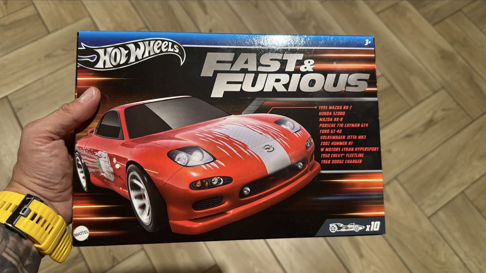 10szt aut Hot Wheels Fast&Furious