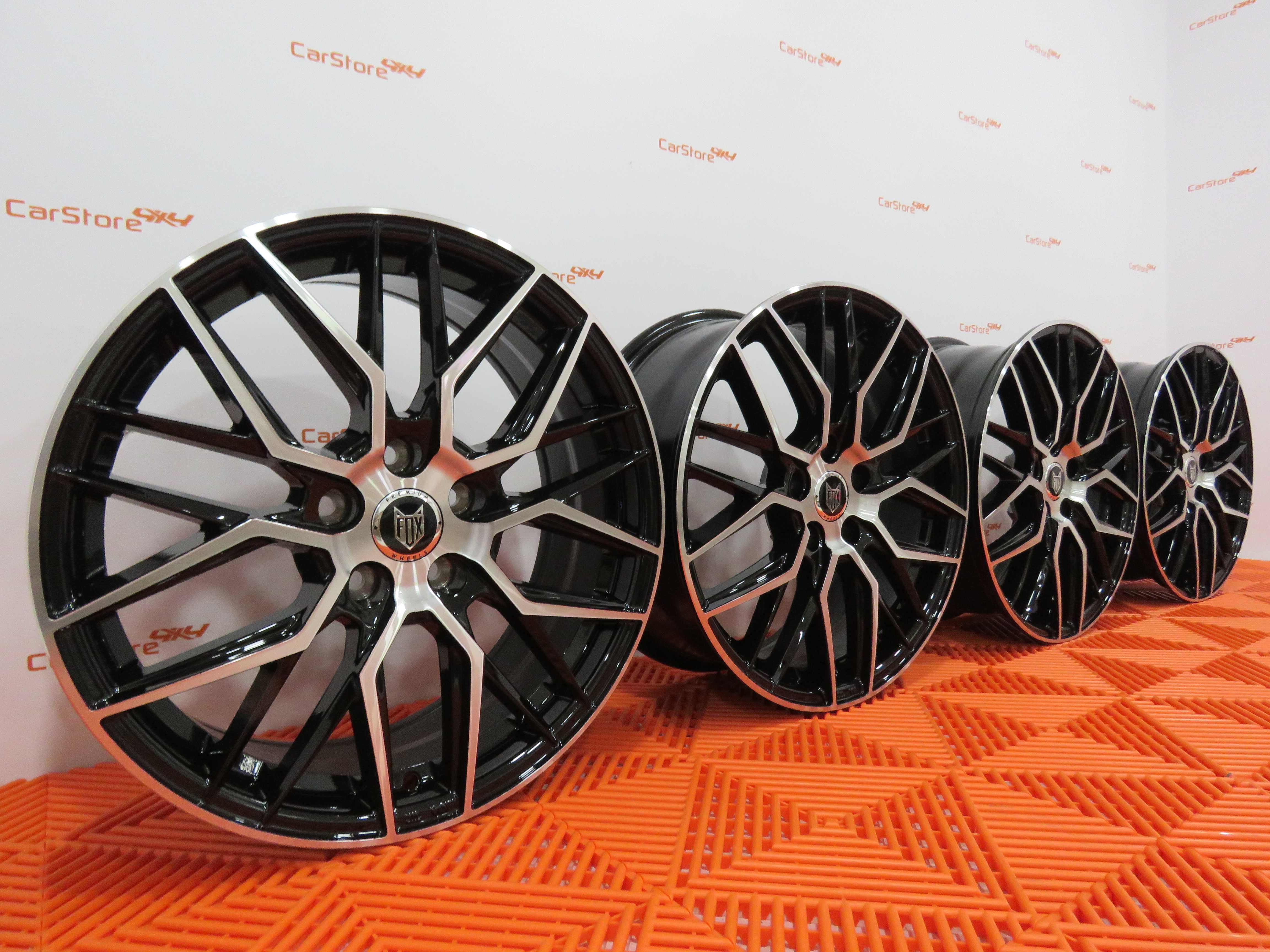 Jante Fox BMA 17 x 7 et 38 5x100 Pretas e maquinadas