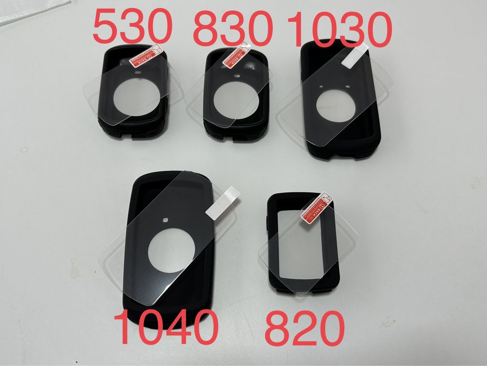 Capa silicone + película vidro proteção Garmin Edge GPS