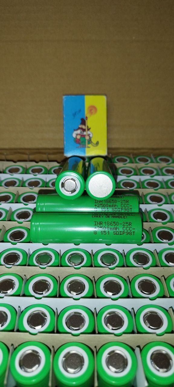 Акумулятор високотоковий Dmegc 25p 2500mAh 13mOm 30A перепаковка АКБ