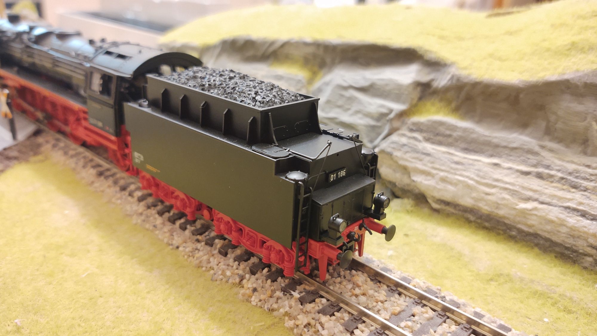 Lokomotywa parowóz Roco BR 01 186 DRB DCC SOUND . Roco 72241. H0