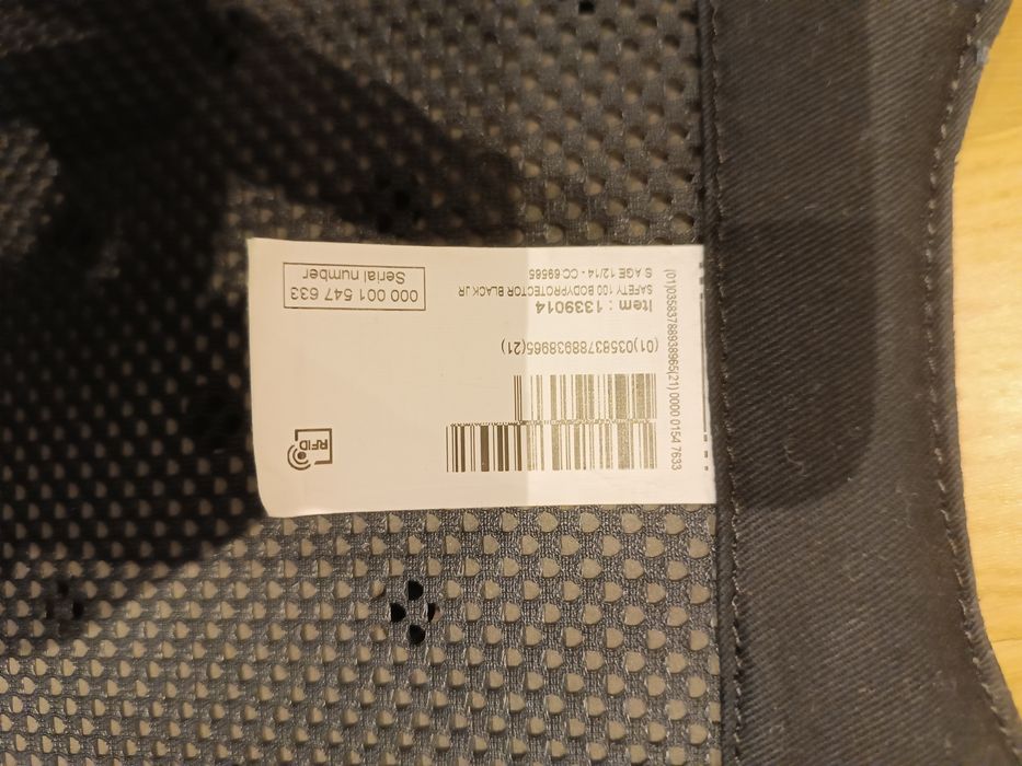 Kamizelka ochronna jeździecka Fouganza safety 100 dla dzieci 12/14 lat