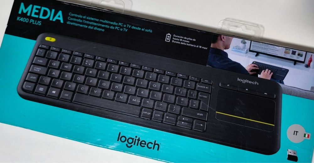 Logitech K400 Plus TV бездротова клавіатура з тачпадом / Міні RII x8