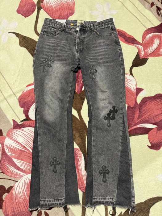 штаны gallery dept x chrome hearts