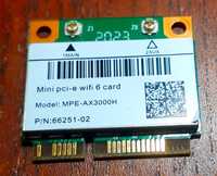 Wi-Fi 6 adapter karta mini PCI-E do laptopa MPE-AX3000H (Intel AX200)