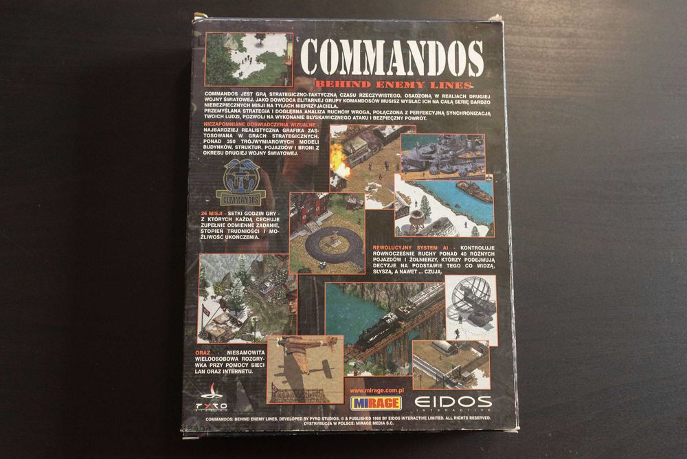 Commandos Behind Enemy Lines PC BIG BOX Premierowe Polskie Wydanie PL