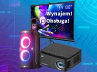 Wynajem Rzutnik Projektor Głośnik JBL 710 310 Ekran Projekcyjny