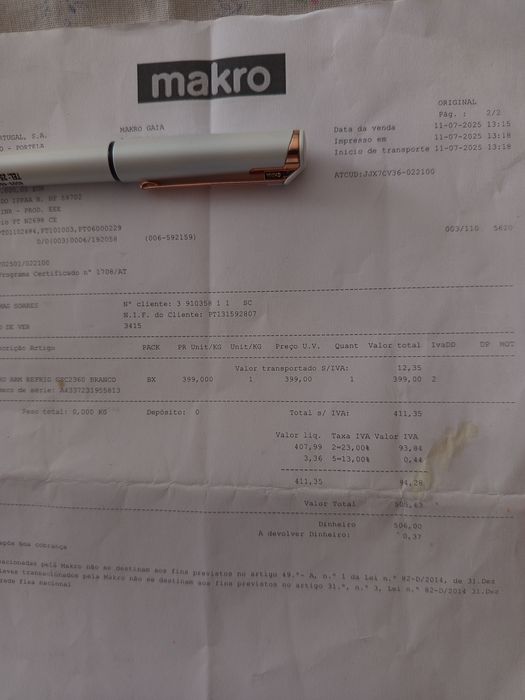 Vendo arca frigorífica vertical (semi-novo)