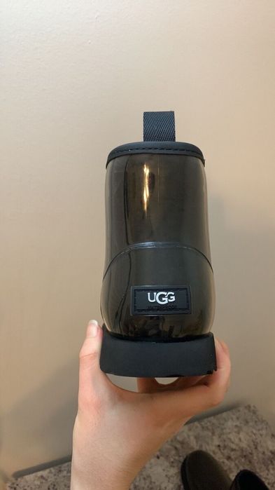 UGG clear mini black угги прозрачные силикон черные оригинал