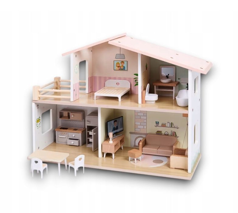 Drewniany domek dla lalek Mini Matters