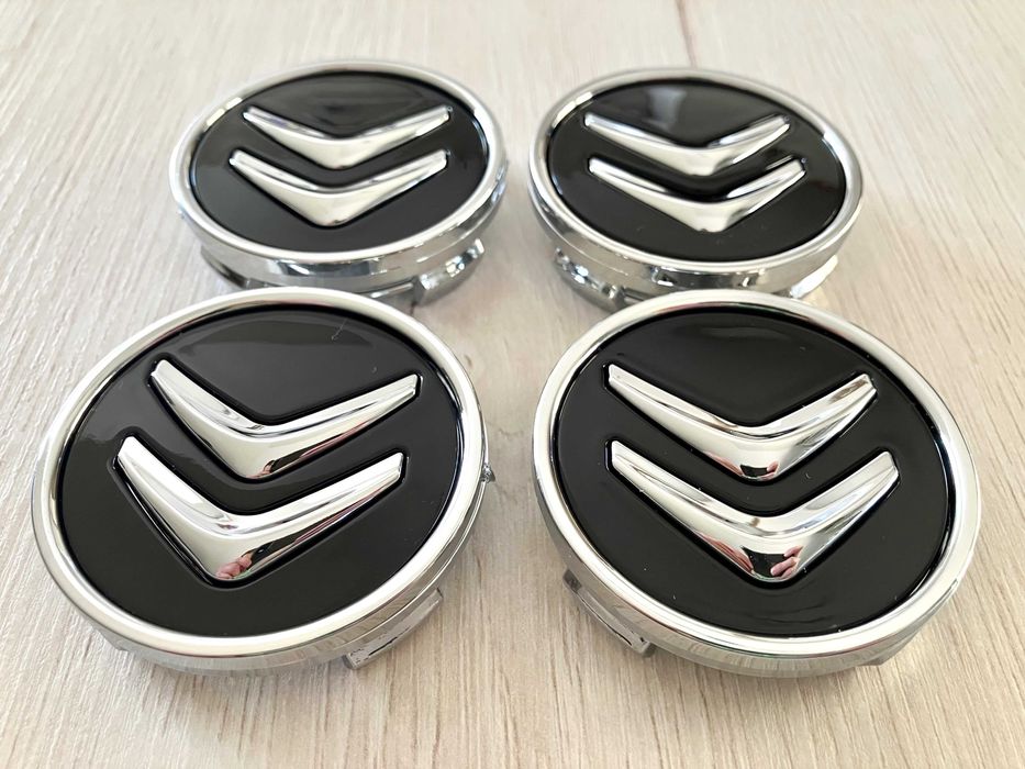 Promocja do Citroen! Metalowy brelok do kluczy auta +4 dekielki x60mm!