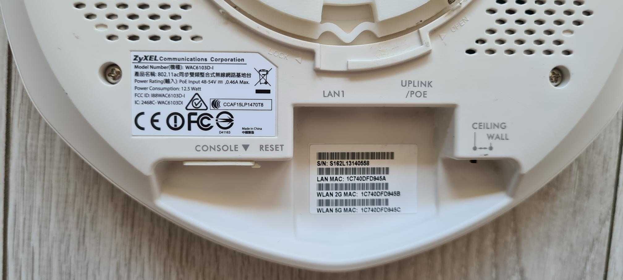 Access Point ZYXEL WAC6103D-I 2.4 oraz 5Ghz DUAL