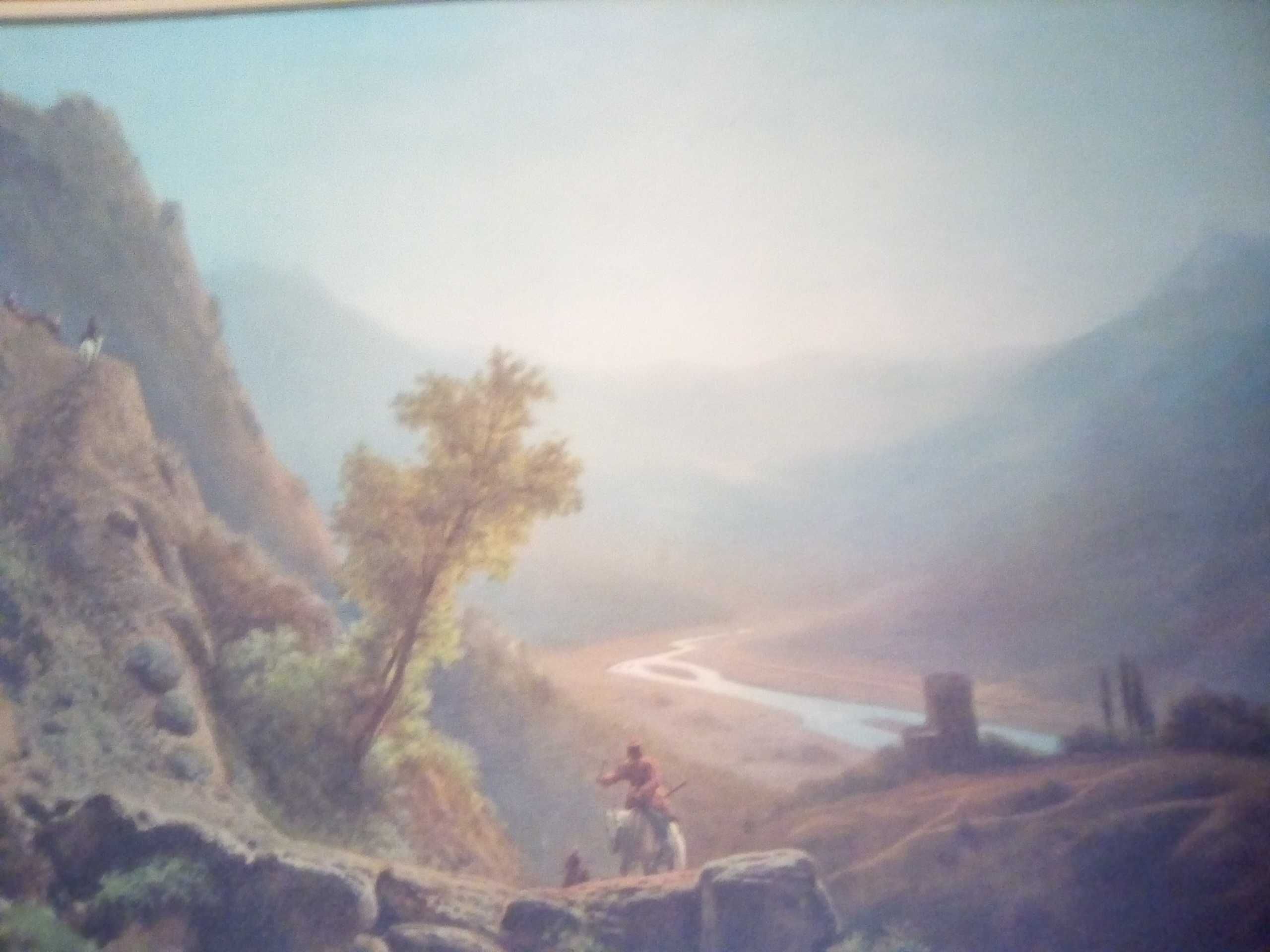 картина репродукция "В горах" Л.Ф.Лагерио в новом состоянии