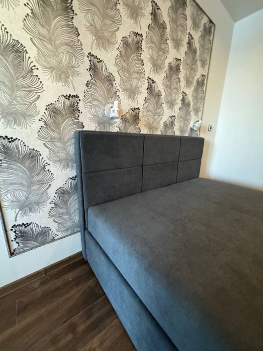 Ліжко двоспальне з матрацом та підйомним механізмом