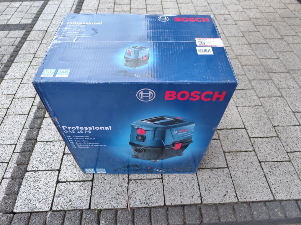 Odkurzacz przemysłowy budowlany 1100W 15L Bosch GAS 15 SP