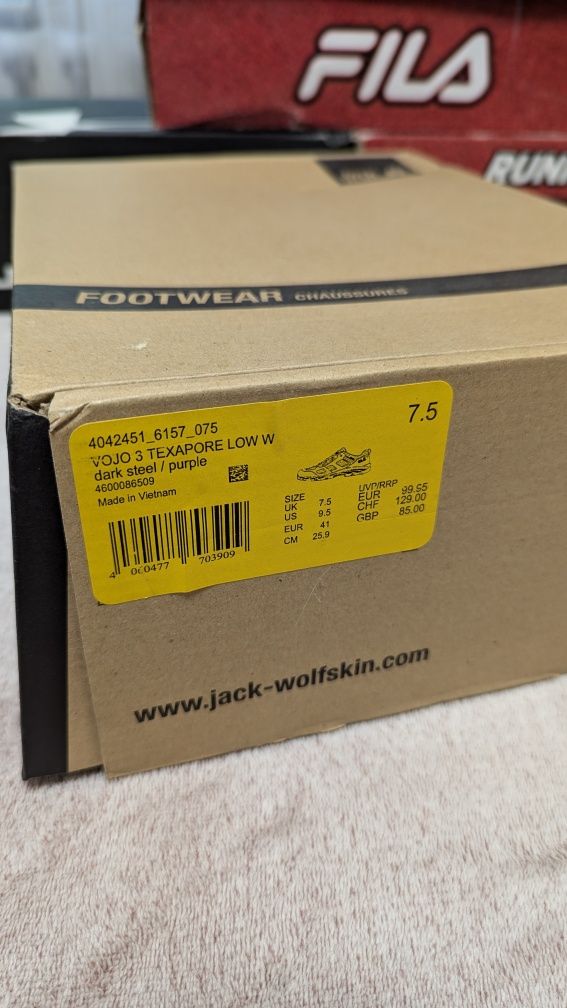 Женские кроссовки (ботинки) Jack Wolfskin Women's Vojo 3 Texapore Low