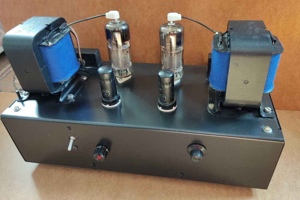 Ламповый однотактный стерео усилитель на лампах 6П9 и 6П42С