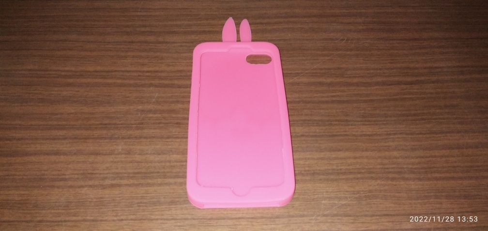 Etui case 3D - IPhone 7 - różowy króliczek