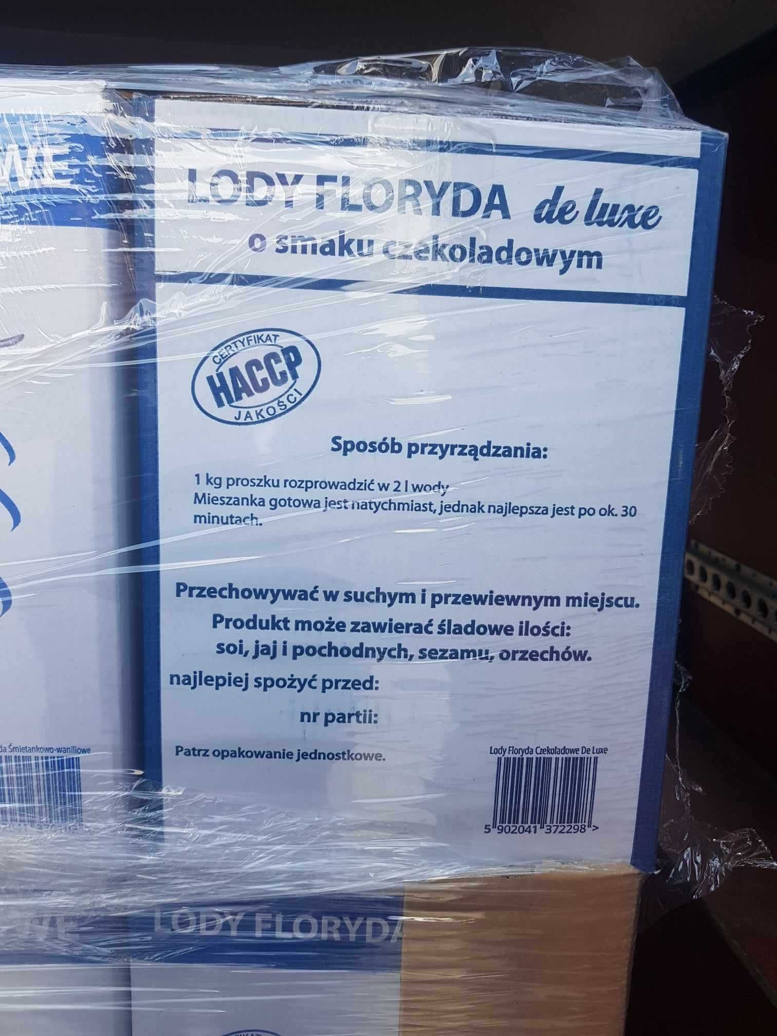 Lody włoskie Soreno Floryda o smaku wan.-śmietankowym i czekoladowym