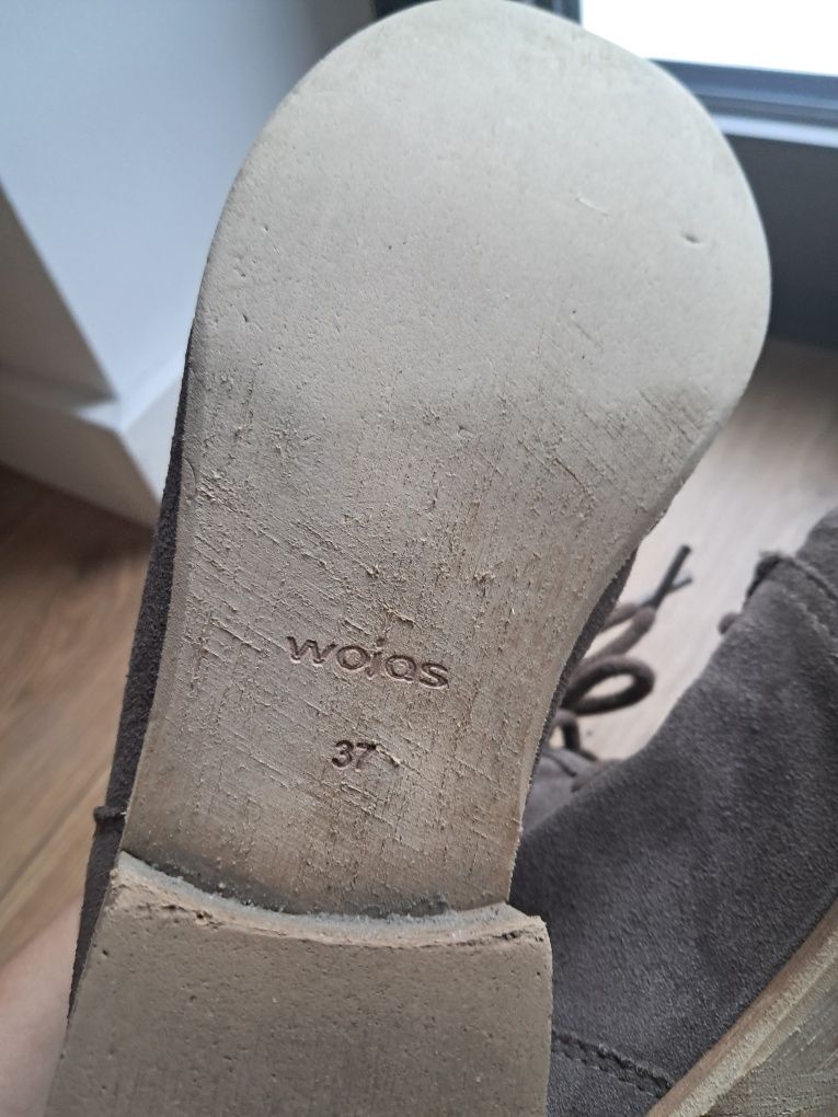 Wojas botki zamszowe