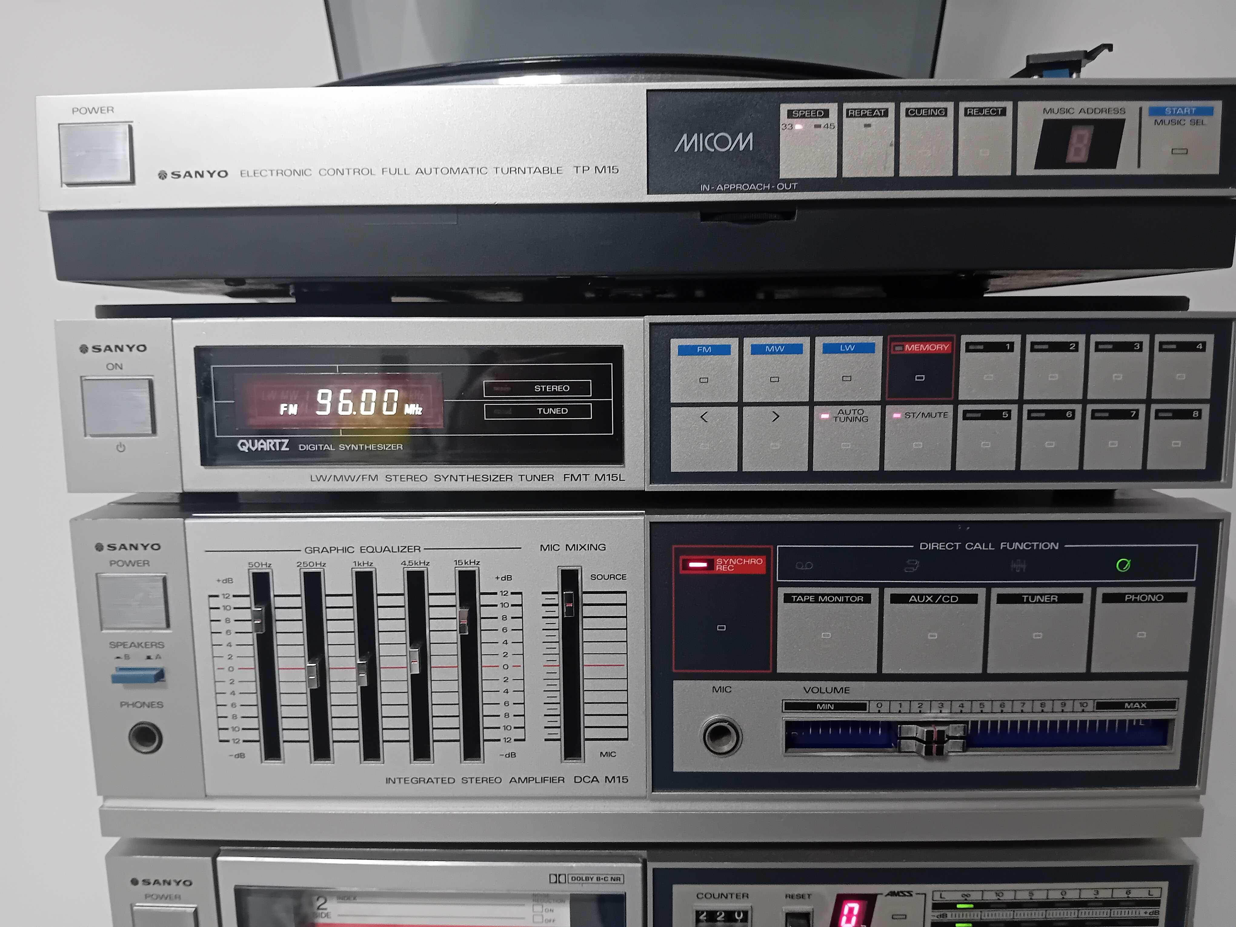 SANYO zestaw midi z pionowym CD SANYO DAD M15
