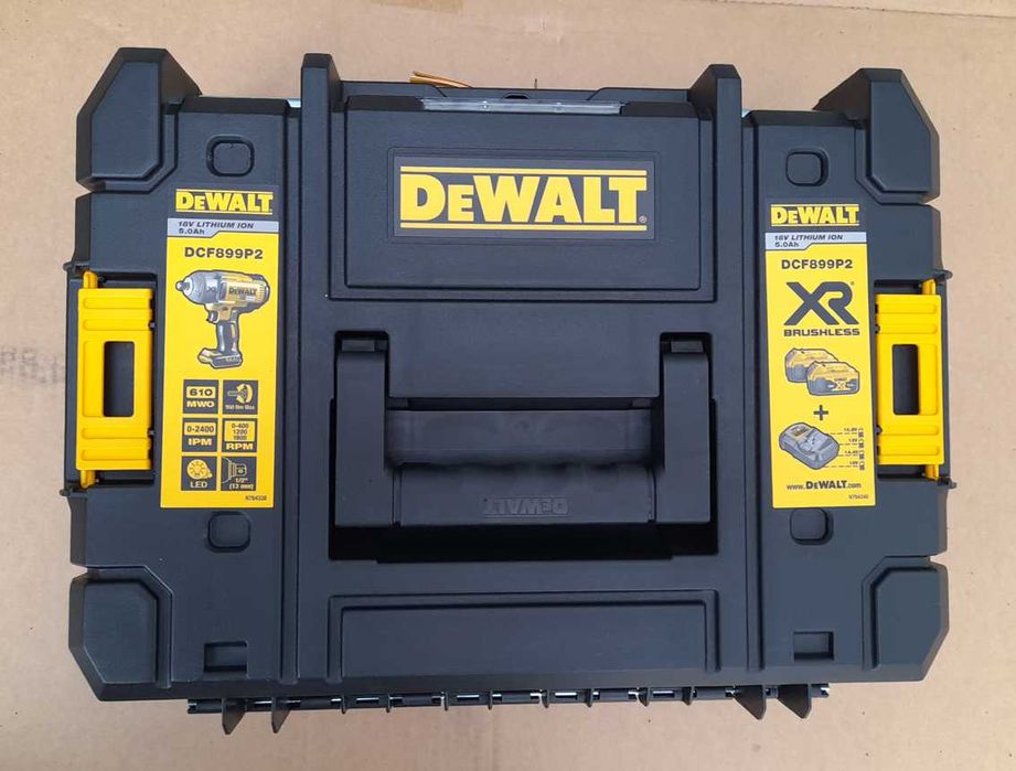Klucz udarowy DeWALT DCF899P2 + 2x bat 18V 5Ah + ładowarka + walizka