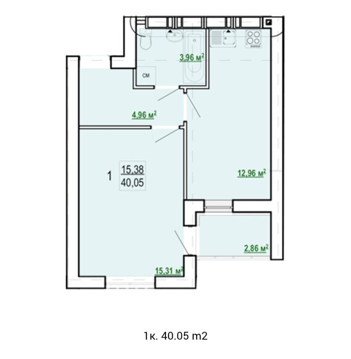 Продам 1к квартиру жк"Гідропарк"