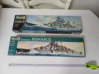 Navios Scharnhorst e Bismarck da Revell