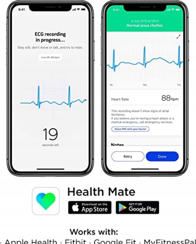 Smartwatch Withings Move ECG czarny