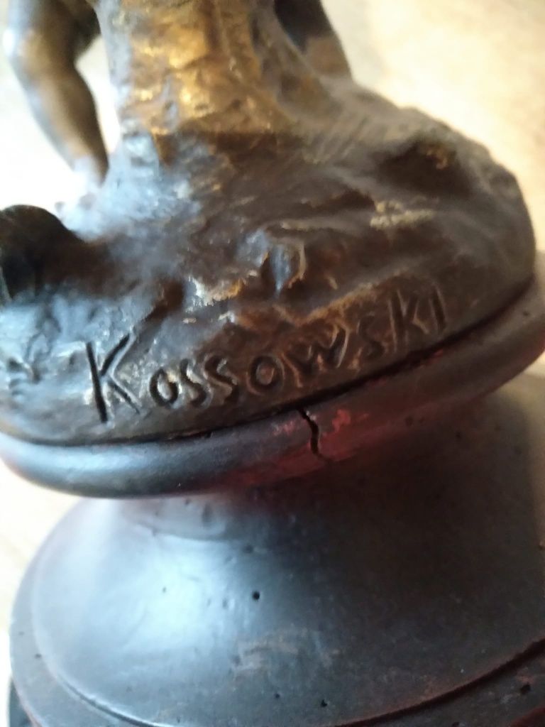 Kolekcjonerka lampa naftowa. Kossowski Polski artysta