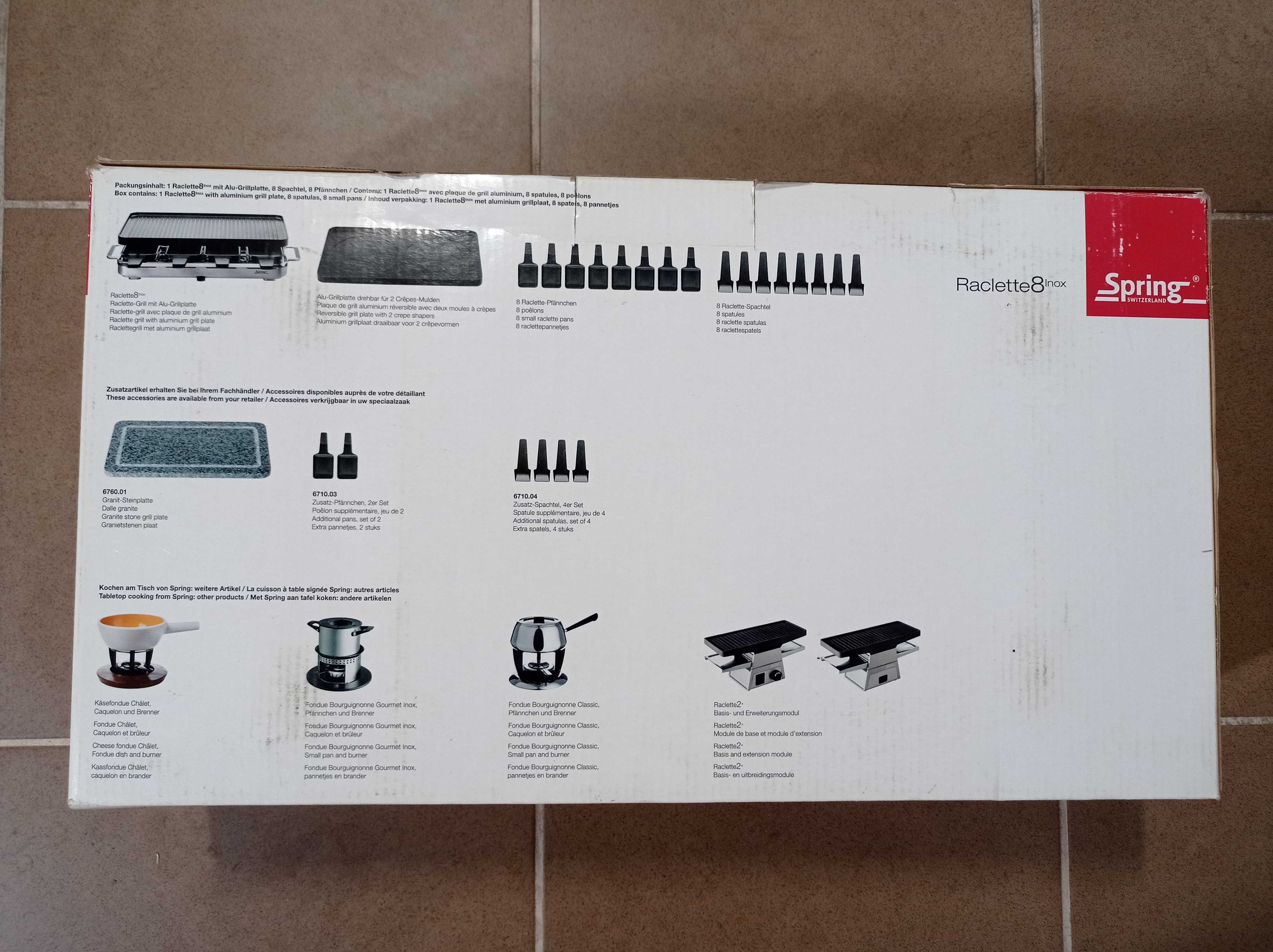 Raclette 8 inox - Spring