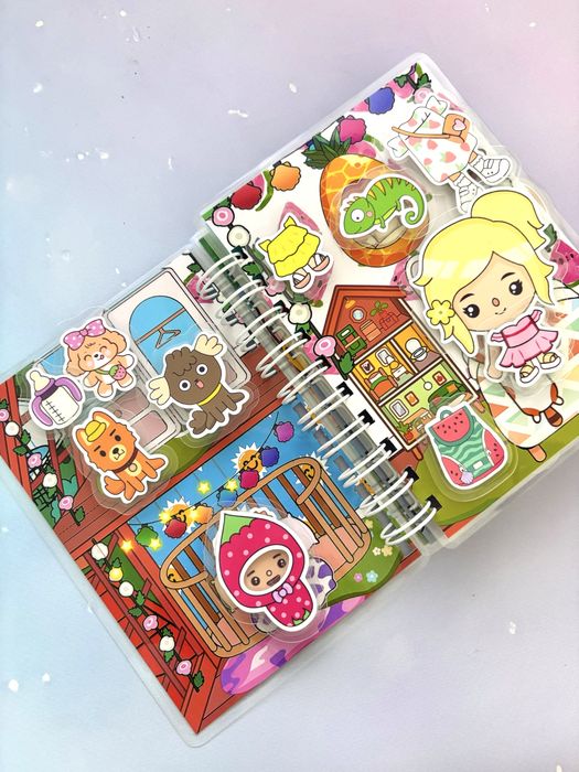 Mini album na rzepy toca boca lato, avatar, labubu, gry na rzepy