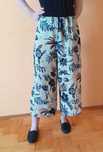 38/40/42/44 Spodnie letnie proste szerokie kolorowe wzory vintage