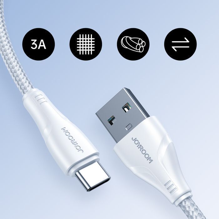 Kabel Joyroom USB - USB C 3A Surpass Series, 1,2m Biały