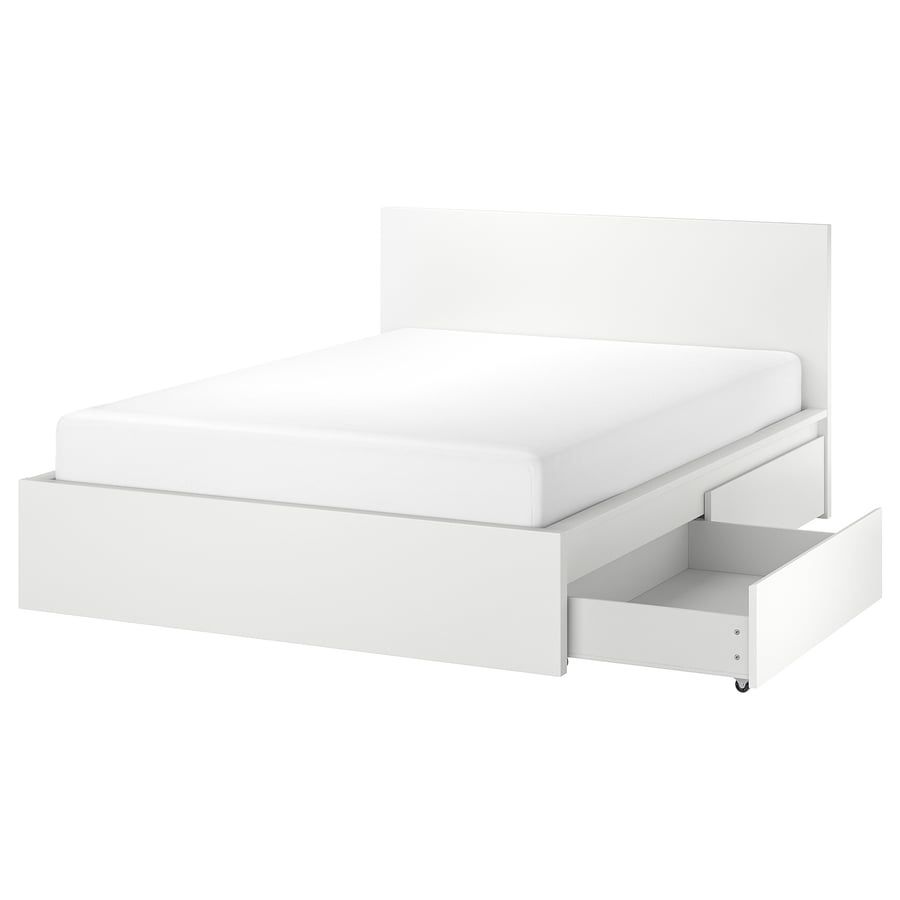 Łóżko IKEA Malm Białe + Materac