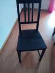 Cadeira preta do ikea