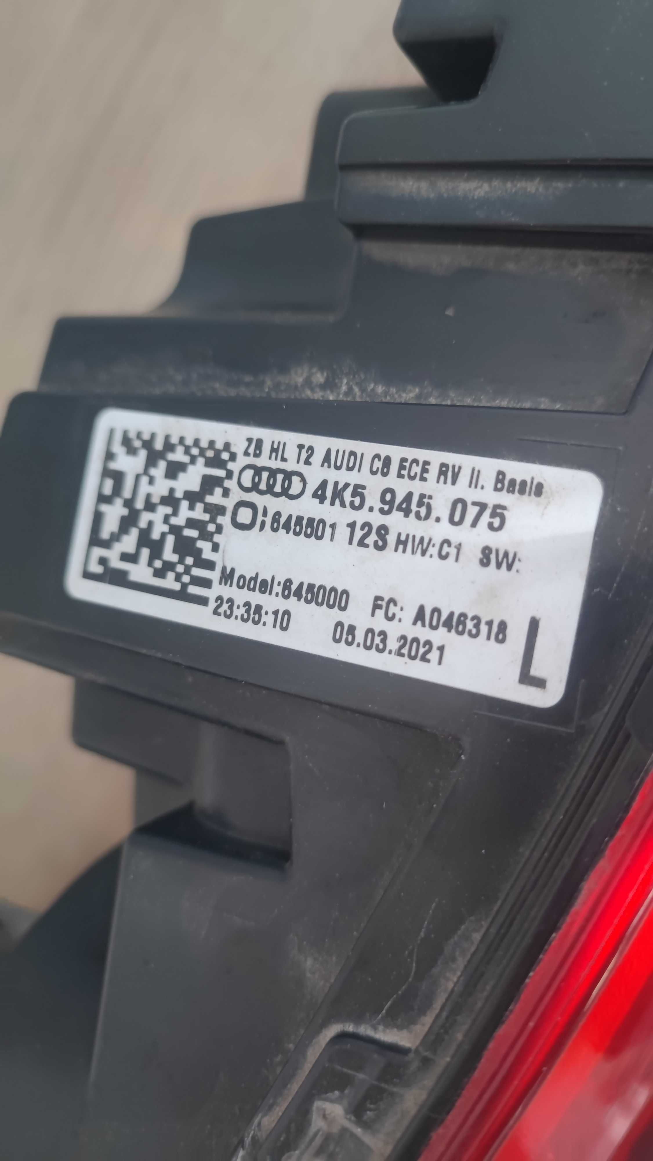 Lampy komplet tył audi a6 c8 full led całe ! okazja
