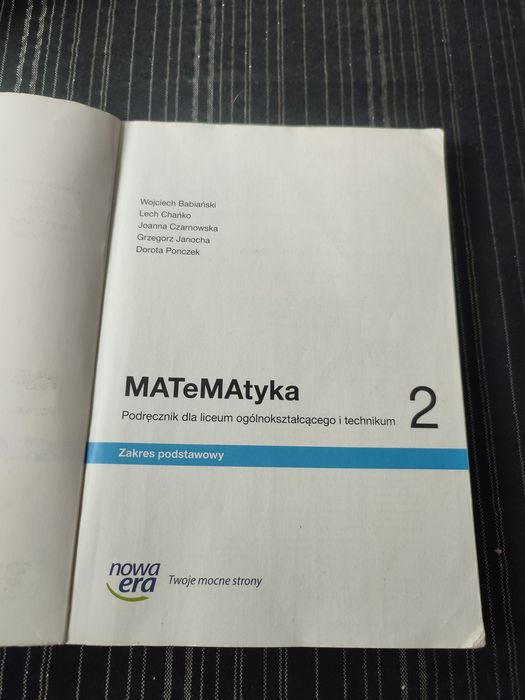 Podręcznik Matematyka 2 zakres podstawowy